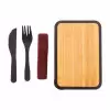 LUNCH BOX EN PP ET BAMBOU 500ML PERSONNALISABLE 'MAGYT' 