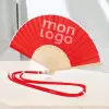 EVENTAIL PERSONNALISABLE EN BAMBOU ET LANYARD 'FANNY LINK'