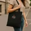 SAC EN COTON PLIABLE PERSONNALISABLE AVEC POCHE 'MADIA'