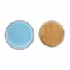 BOUGIE PERSONNALISABLE COUVERCLE BAMBOU 'BANILA COLOR'
