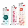 BRIQUET BIC HOLOGRAPHIQUE FINITION MAT PERSONNALISABLE 'FIREFLAMME'