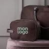 TROUSSE DE TOILETTE PERSONNALISEE EFFET DAIM 'POLLIE'