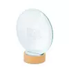 TROPHEE PERSONNALISE EN VERRE ET BOIS 'KAYNA BULLE'