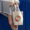 SAC SHOPPING RECYCLE DOUBLES ANSES PERSONNALISABLE 'CALOX'