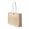 SAC JUTE PERSONNALISABLE AVEC BOUTON 'LACO'