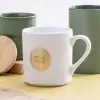 MUG CERAMIQUE 330ML AVEC PLAQUE PERSONNALISABLE 'GROBI'