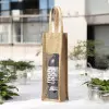 SAC BOUTEILLE EN JUTE PERSONNALISE 'NONYM'