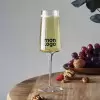 VERRE A CHAMPAGNE PERSONNALISABLE NERVURE 255ML 'VIVIANE'