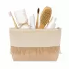 TROUSSE DE TOILETTE PERSONNALISE EN COTON ET JUTE 'LALO'