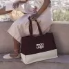 SAC SHOPPING SOUFFLET PERSONNALISE BICOULEUR 'NIKKIE'