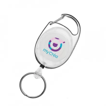PORTE BADGE PUBLICITAIRE CORDON DEROULANT 'PLAGNA'
