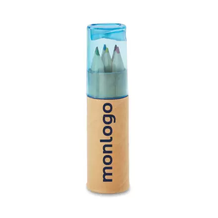SET DE 6 CRAYONS DE COULEUR AVEC TAILLE CRAYON PERSONNALISABLE 'ANDORRE'