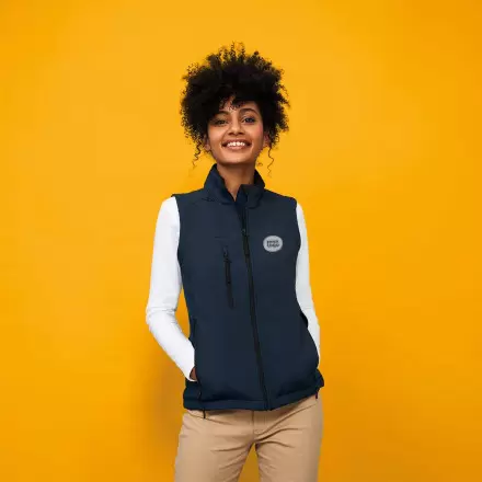 VESTE SANS MANCHES SOFTSHELL FEMME 'RALLYE' 340 GR/M²