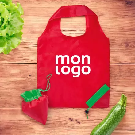 SAC SHOPPING PUBLICITAIRE PLIABLE EN FORME DE FRUIT 'MAXIFRUITY'