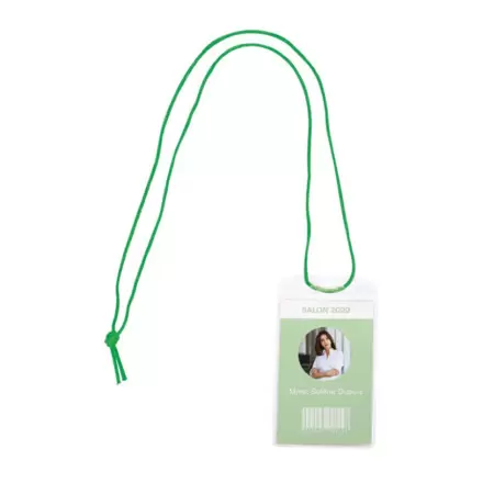 POCHETTE PORTE BADGE TOUR DE COU PUBLICITAIRE 'MOODY'