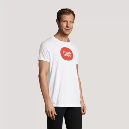 TEE SHIRT BLANC PUBLICITAIRE HOMME 'REGENT FIT' 150 GR/M²