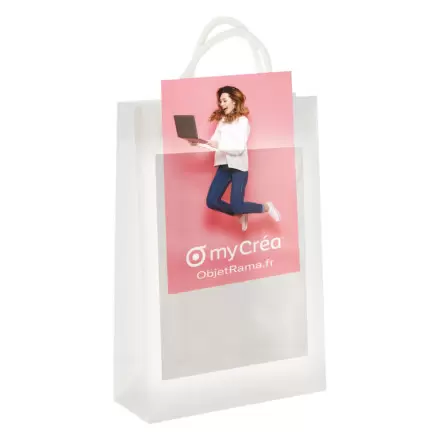 SAC PUBLICITAIRE TRANSPARENT A4 'DORINA'