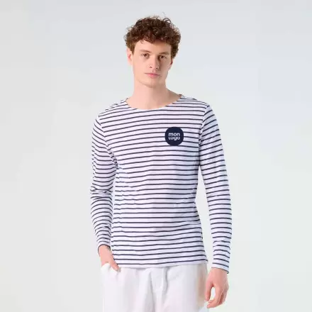 MARINIÈRE PUBLICITAIRE COL ROND HOMME 'MARINE' 150GR/M²
