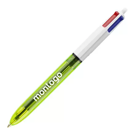 STYLO PUBLICITAIRE BIC® 4 COULEURS 'FLUO'