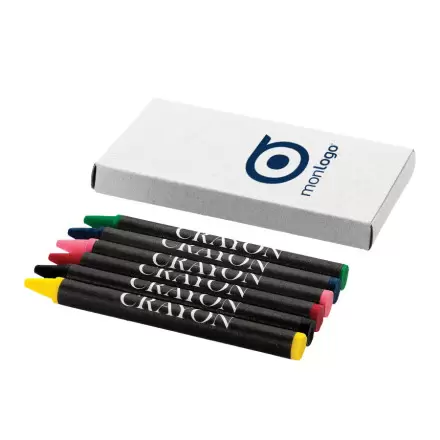 ÉTUI DE 6 CRAYONS GRAS PERSONNALISÉS 'NONO'