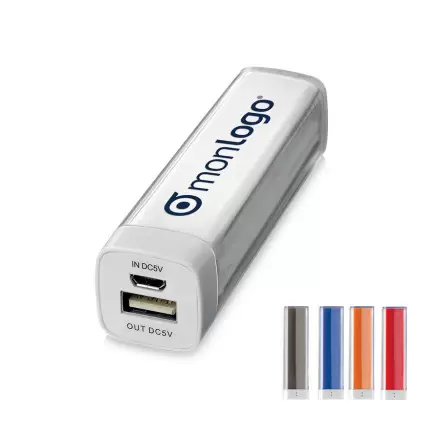 LOT DE 50 BATTERIES DE SECOURS PUBLICITAIRES 'PULS CARRE' 2200MAH EXPEDITION EXPRESS 72H