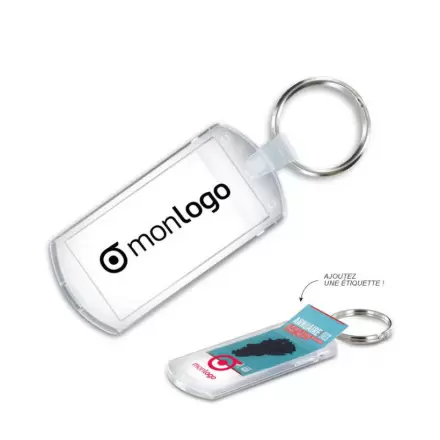 PORTE CLÉS PUBLICITAIRE AVEC INSERT 'NOOT'