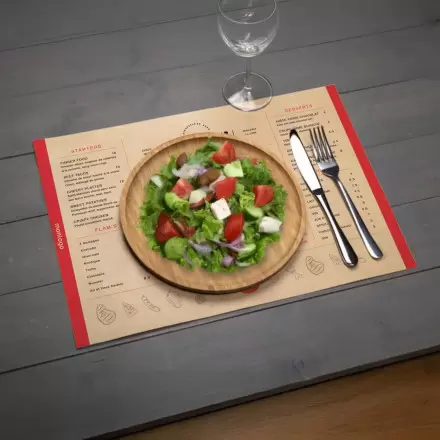 SET DE TABLE EN PAPIER PERSONNALISABLE 'TERMOLI'