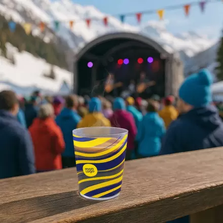 GOBELET A CAFE RÉUTILISABLE PERSONNALISABLE 10 CL QUADRI 'CUP'