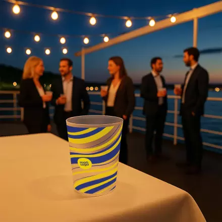 GOBELET RÉUTILISABLE PERSONNALISABLE QUADRI 15 CL 'CUP'