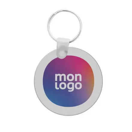 PORTE CLÉS PUBLICITAIRE SUR MESURE EN ACRYLIQUE RIGIDE 'OLEIRAS'