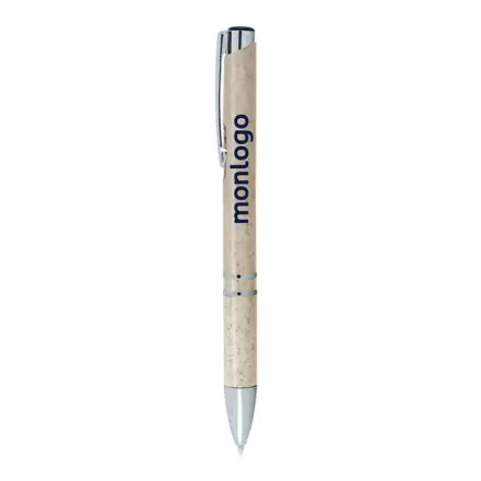 STYLO PERSONNALISABLE EN PAILLE DE BLÉ 'IVANA GREEN''