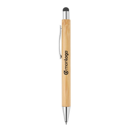 STYLO PUBLICITAIRE AVEC STYLET BAMBOU 'NITIDA'
