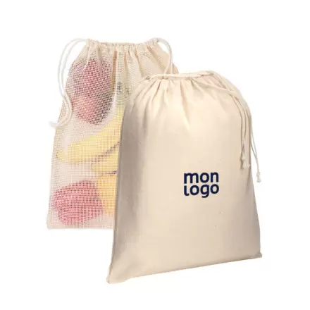 POCHETTE EN FILET COTON PERSONNALISE 'LAMBA'