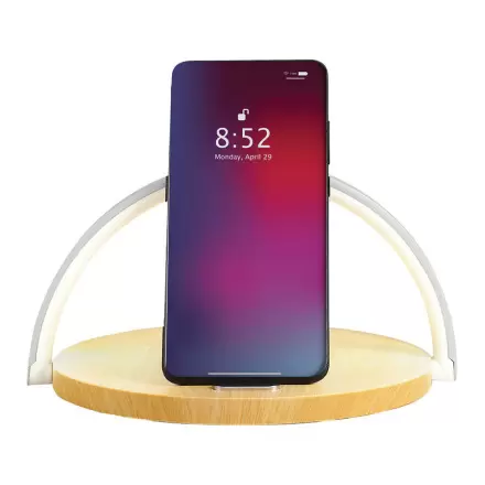 LAMPE AVEC CHARGEUR INDUCTION 10W PERSONNALISÉ LIVOO® 'SUGA'