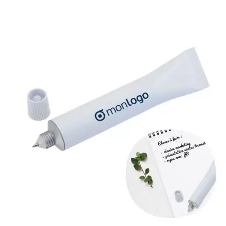 STYLO PUBLICITAIRE EN FORME DE TUBE 'CRÈME'