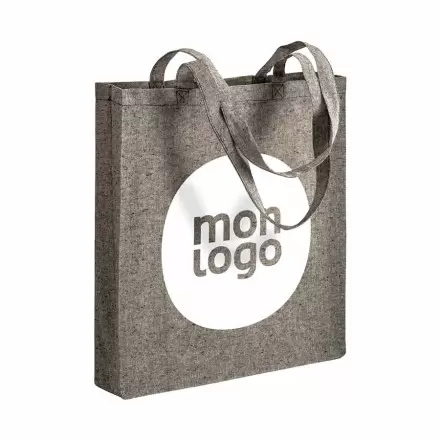 TOTE BAG PUBLICITAIRE À SOUFFLET EN COTON RECYCLÉ 150GR/M² 'BOQUITA'