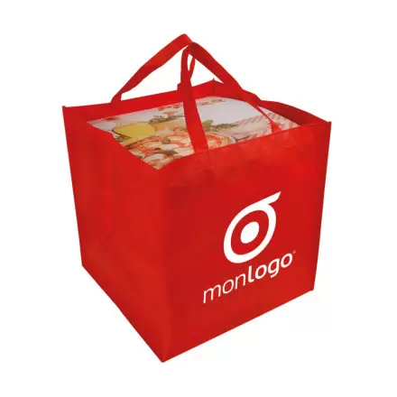 SAC À PIZZA PERSONNALISÉ EN NON TISSÉ AVEC SOUFFLET 'MARANO'