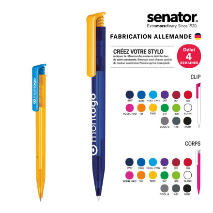 STYLO PERSONNALISABLE SENATOR® 'SUPER HIT' MIX & MATCH FROSTED