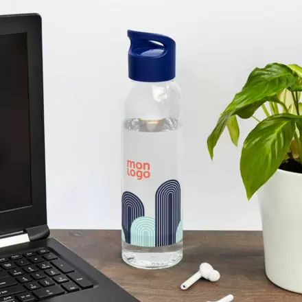 BOUTEILLE PUBLICITAIRE CORPS TRANSPARENT 650ML 'SIMCOE'