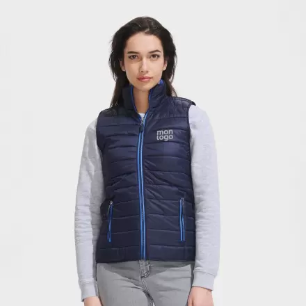 DOUDOUNE PUBLICITAIRE SANS MANCHE FEMME 'WAVE'   EXPÉDITION EXPRESS 72H