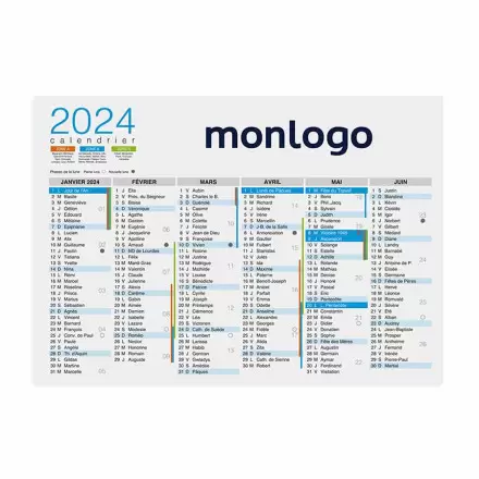 LOT DE 100 CALENDRIERS PERSONNALISÉS SOUPLE PAPIER 250 GR/M² A2 À A5 'ASTERO' 72H