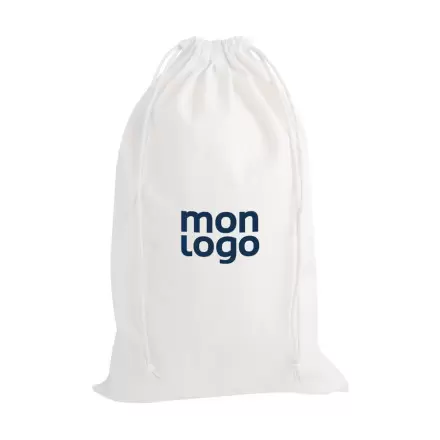 POCHETTE PERSONNALISABLE EN COTON NOIR OU BLANC 130G/M² 'SAKOULA'