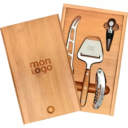 PLATEAU À FROMAGE PERSONNALISÉ 4 ACCESSOIRES 'PEYNIR'