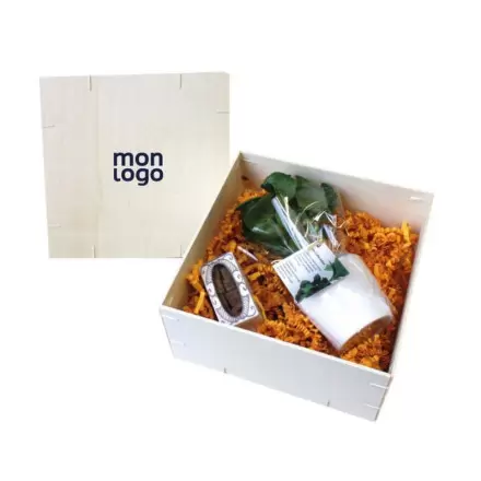 COFFRET CAFÉIER ET CHOCOLAT PERSONNALISÉ 'CAREX'