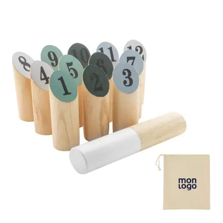 JEU DE QUILLES SCANDINAVES PERSONNALISÉ 'XENDI'