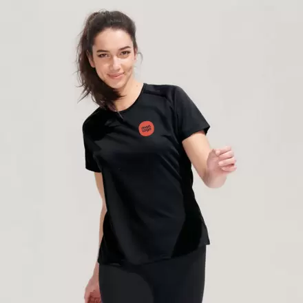 TEE SHIRT PERSONNALISÉ FEMME 'SPORTY' RAPIDE 4J