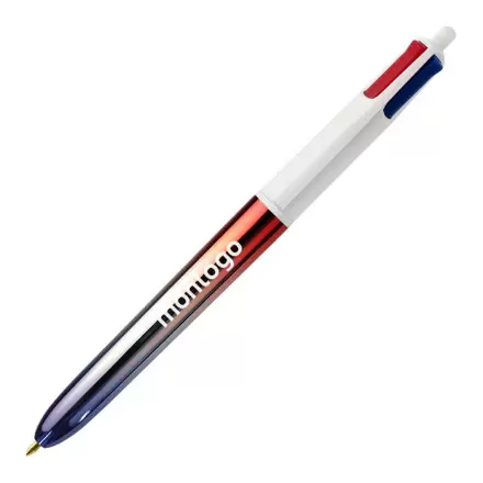 EXPRESS 72H STYLO BIC 4 COULEURS PUBLICITAIRE GRADIENT 'FLAG'