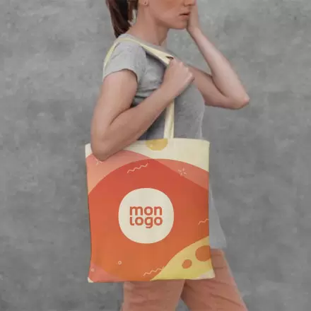 SAC PERSONNALISABLE SUR MESURE AU PANTONE 'ONY 180 BIO'