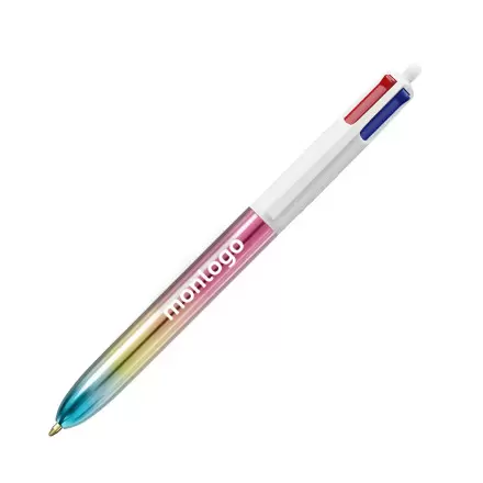 STYLO BIC® 4 COULEURS PERSONNALISABLE 'GRADIENT'