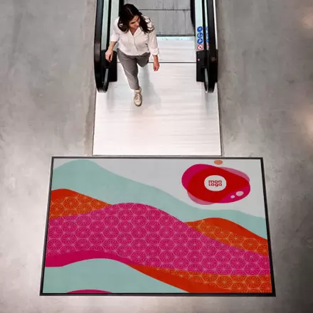 TAPIS D'ACCUEIL PUBLICITAIRE 'BIENVENUE rPET PLUS'